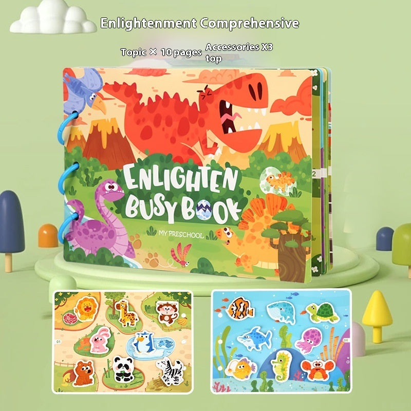 Educational Quiet Paste Book