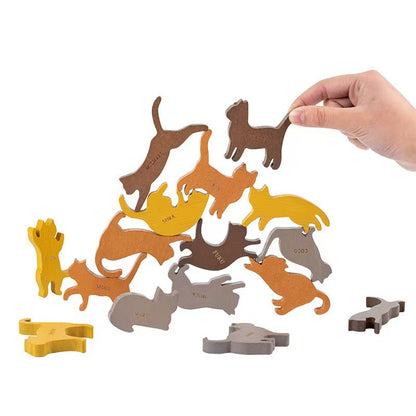 Animal Jenga Balance Building Blocks