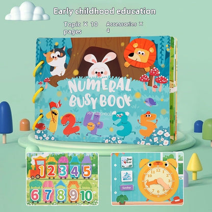 Educational Quiet Paste Book